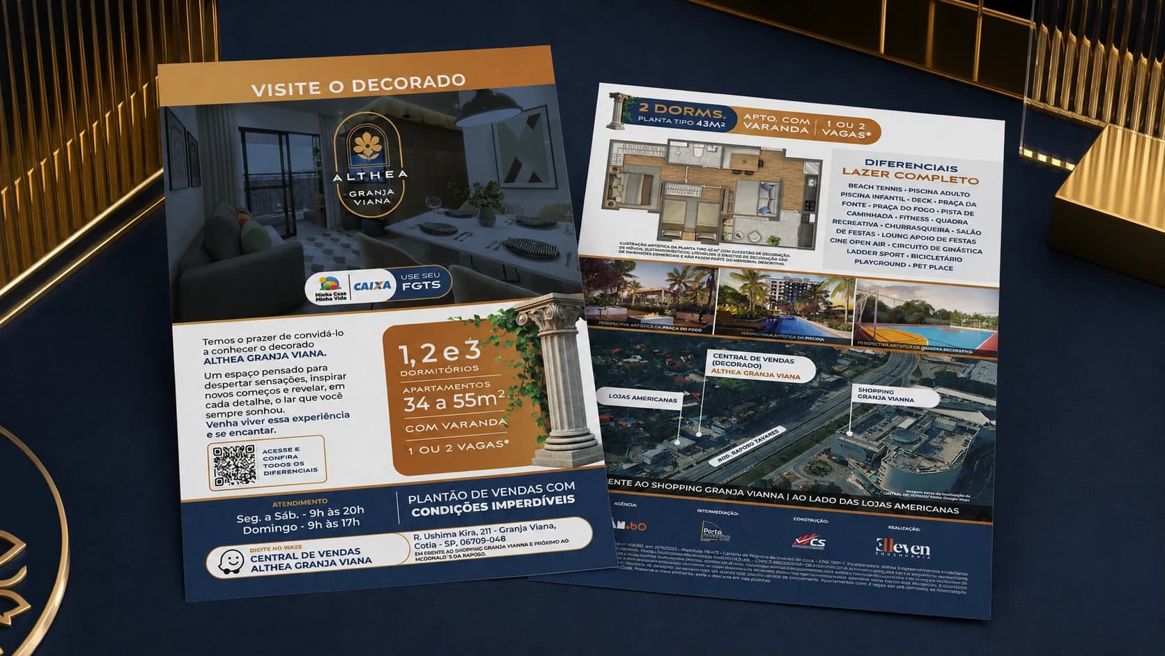 Convite/flyer do decorado — Althea Granja Viana