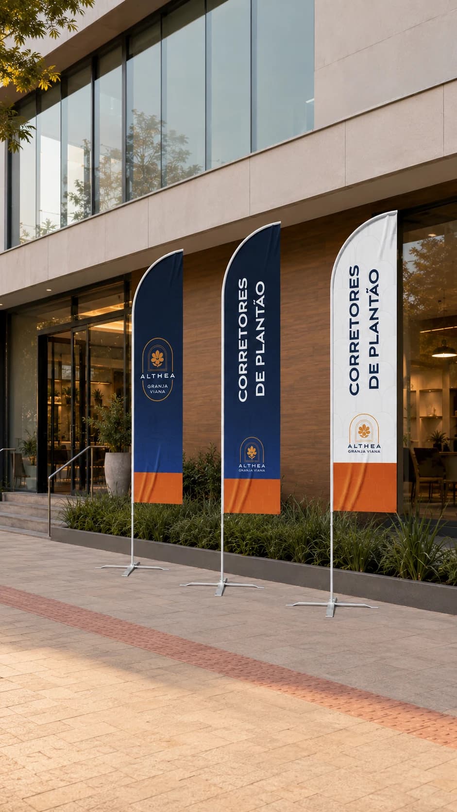 Mockup de wind banner — Althea Granja Viana