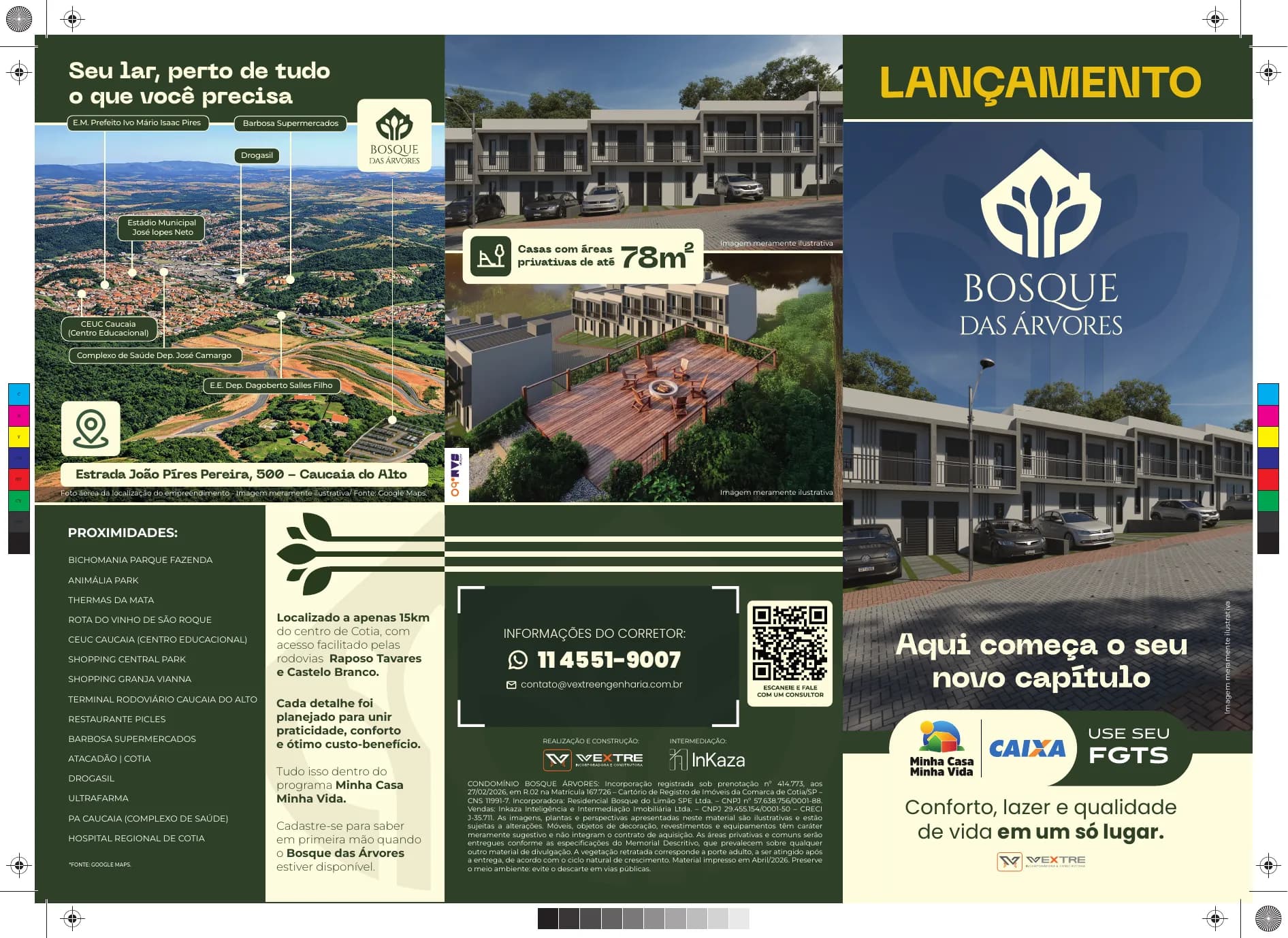 Folder de lançamento, lado externo