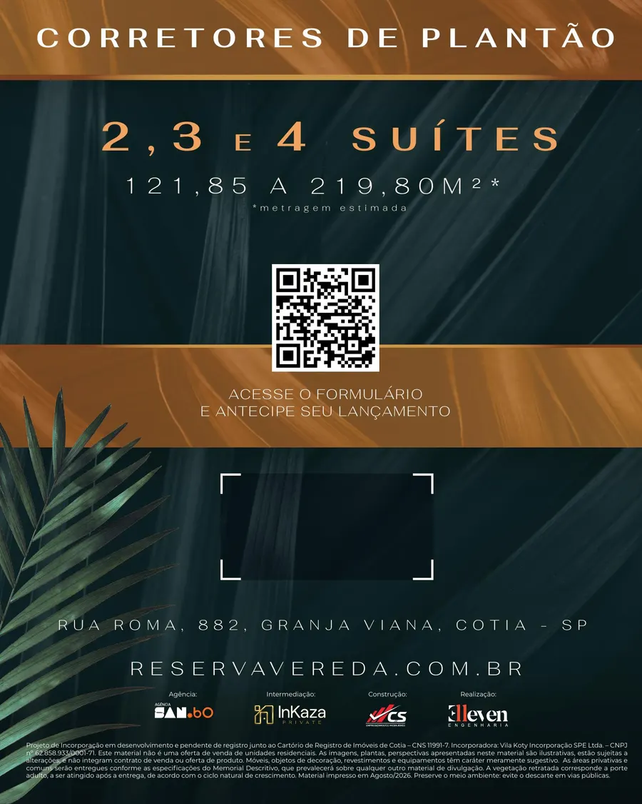 Panfleto Reserva Vereda — painel 2