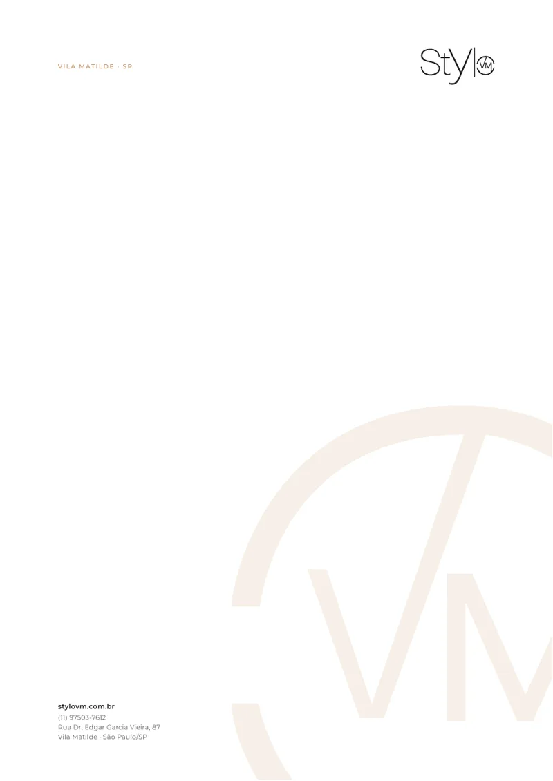 Papel timbrado Stylo VM — versão Selo VM