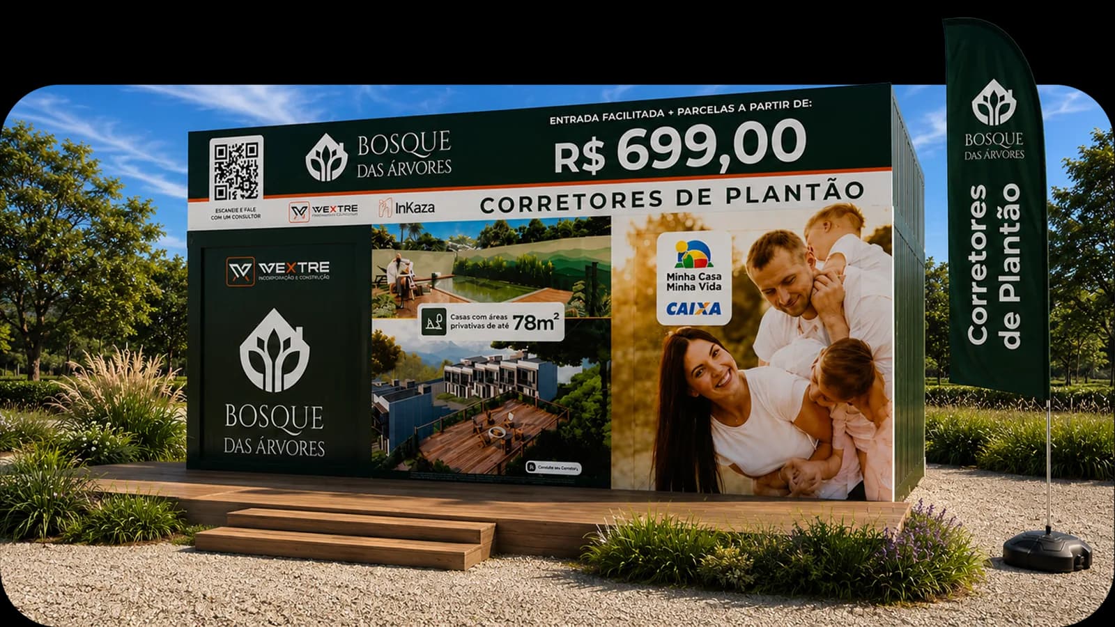 Empreendimento Bosque das Árvores, case da SANBO